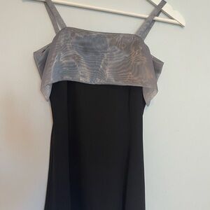 Elegant Black and Gray Dress